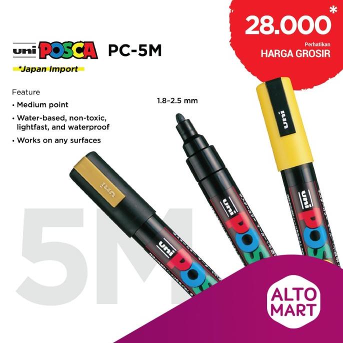 

Best Seller Uni Posca Pc-5M Paint Marker (Medium Point) Berkualitas