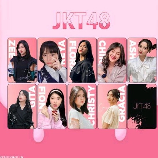TERKENAL  Photocard JKT48 Pinky Version | Zee Christy Marsha Freya Jinan Gracia Shani