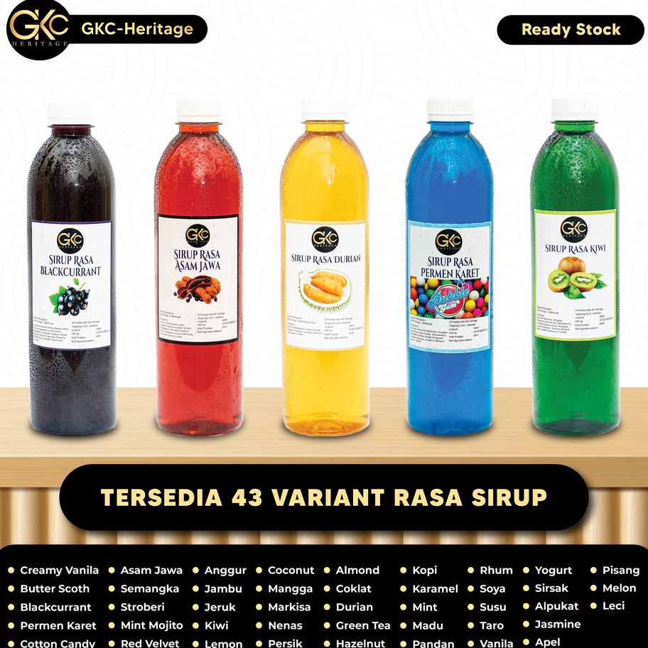 

Dijual Murah Gkc Heritage Sirup Aneka Rasa - Syrup Variant Flavor 640ml Pasti Murah