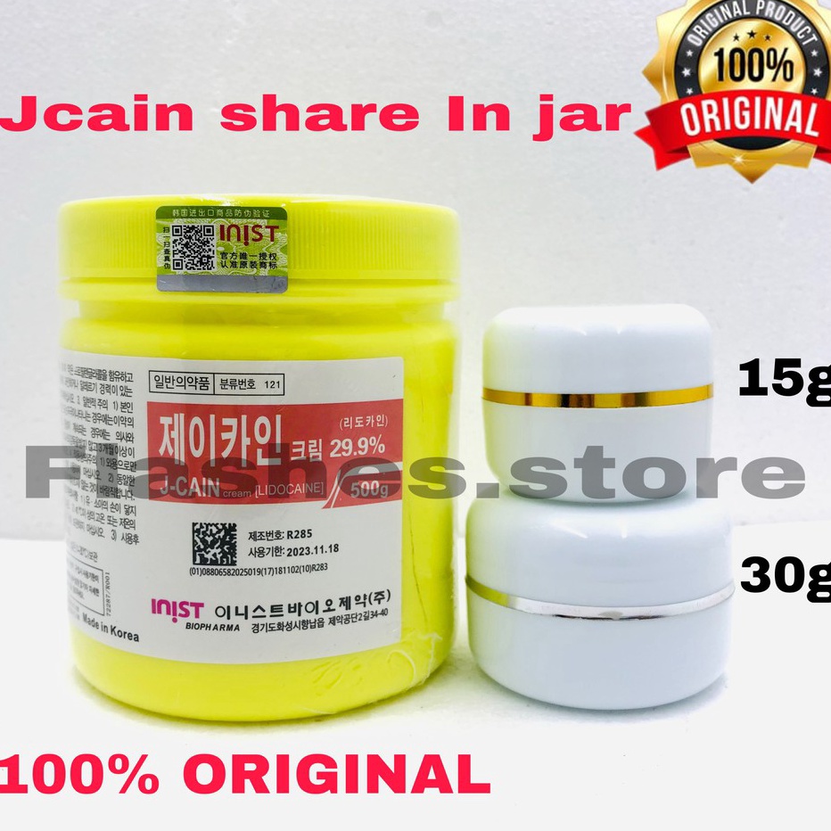 12.12 SALE JCAIN Share in jar ANESTESI CREAM ECER 15g & 30g 