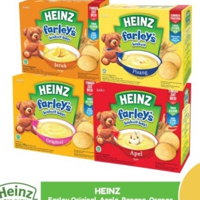 CWSW6560 Terbaru Heinz Farley's Biskuit bayi 120gr  / Heinz Farley Biskuit mpasi  snack bayi
