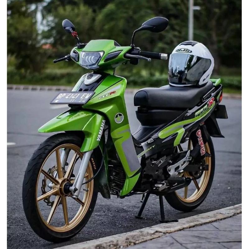 stripping lis sticker standar ori yamaha FIZR CALTEX HIJAU stripping F1ZR caltex
