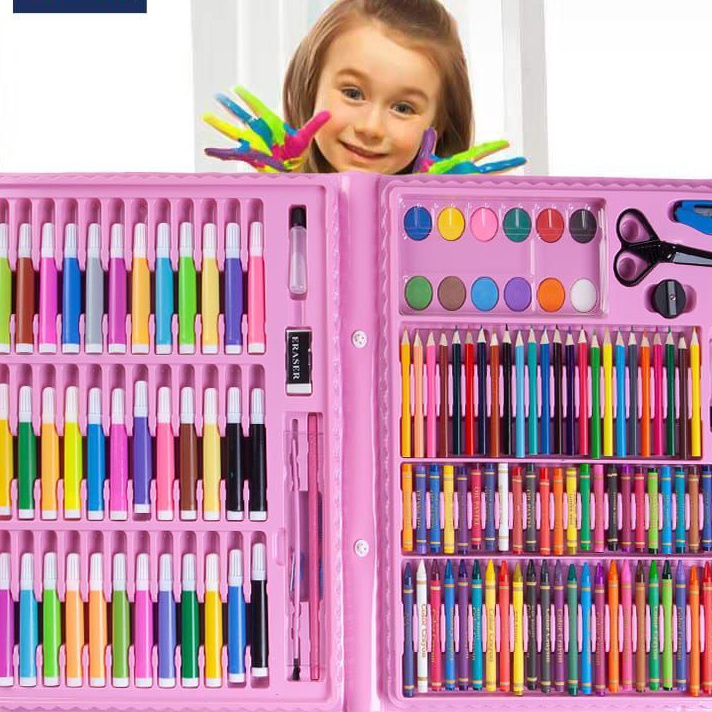 

➙➼✦❃ pensil warna dan crayon set isi 150 dan 208 pcs - alat tulis anak Kirim Langsung