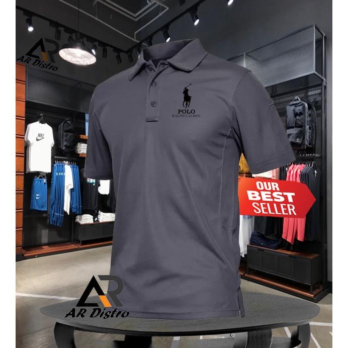 TERKERENKAOS POLO SHIRT PRIA/WANITA KAOS POLO IMPORT POLO RALPH  BALCK TEKS  KAOS POLO ORIGINAL QUAL