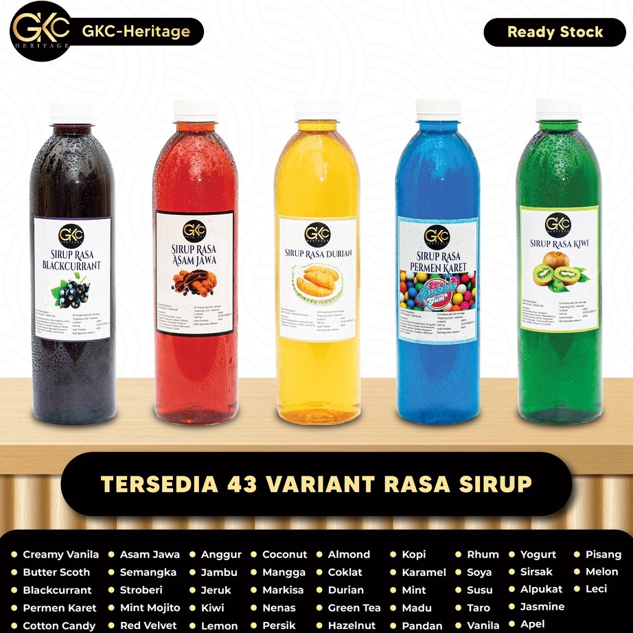 

Laris Gkc Heritage Sirup Aneka Rasa - Syrup Variant Flavor 640ml