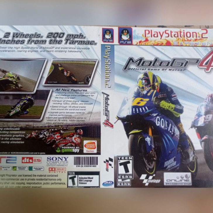 ➦➮✶✺ Kaset Ps2 MOTOGP 4 Sale