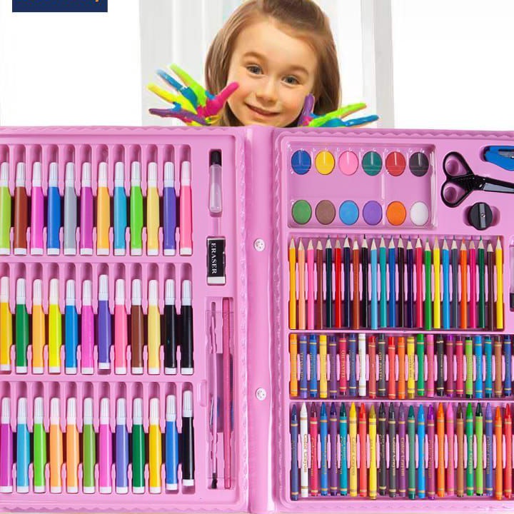 

Best pensil warna dan crayon set isi 150 dan 208 pcs - alat tulis anak Best Seller