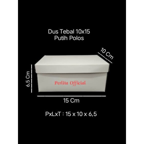 

Dus Snack Tebal 10x15 Putih Polos
