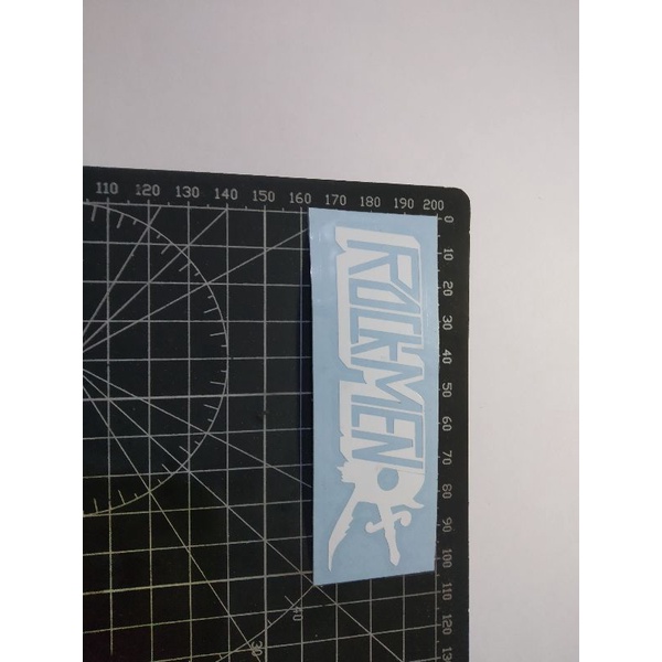 

cutting stiker rockmen