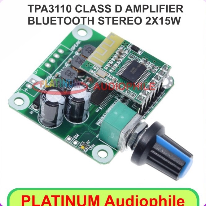 Terlarisss JpS TPA3110 Bluetooth Amplifier Class D 15W+15W TPA3110 Amplifier Stereo ✭ ➟