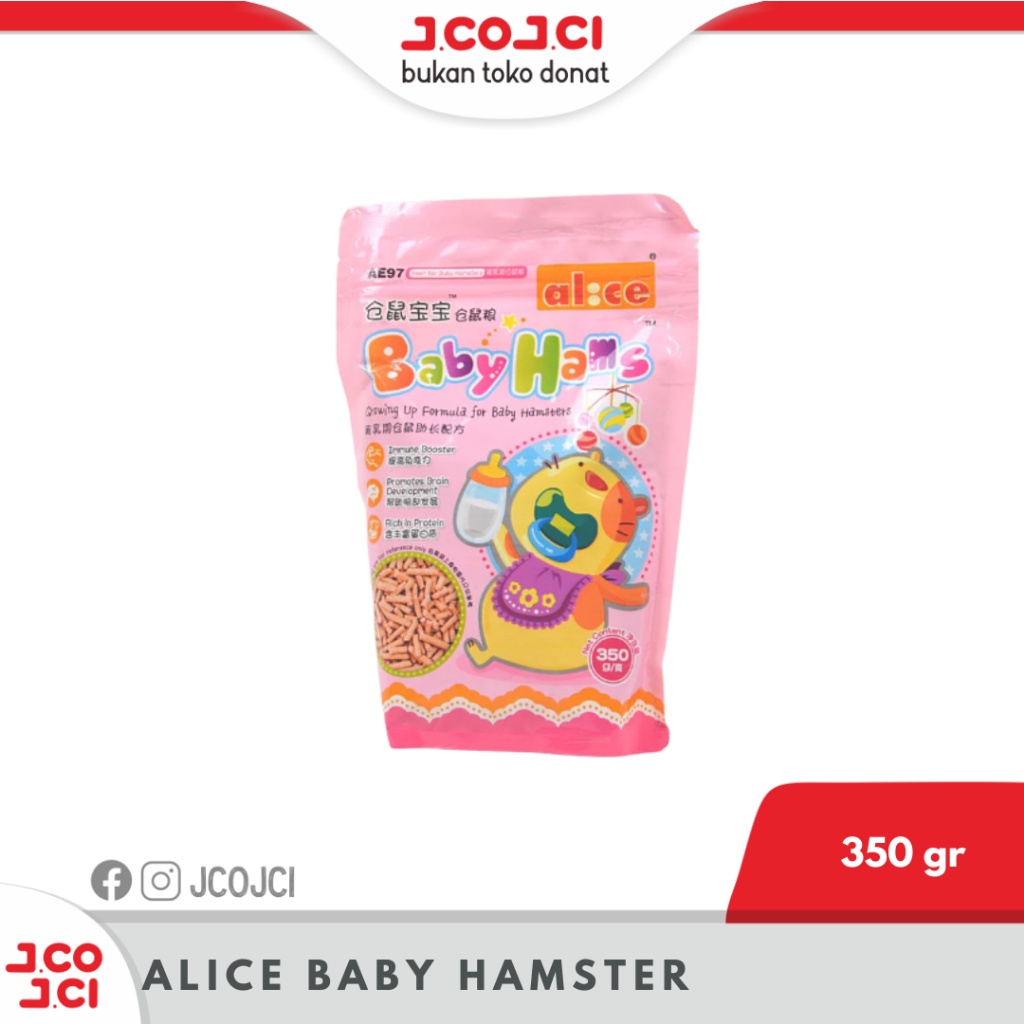Alice Baby Hamster Food Makanan Hamster Bayi 350g