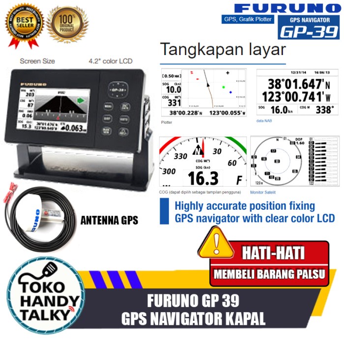 Terlaris Furuno Gp 39 Gps Navigasi Kapal Gp-39 Gps Kapal Furuno Gp39 Original