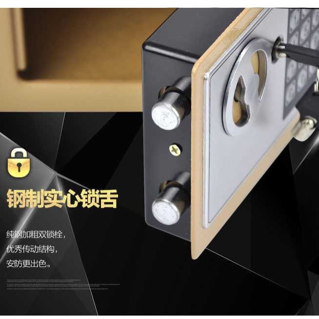 Brankas Baja Password Kode Led Elektrik Aman Simpan Uang Emas Perhiasan Deposit Ni Angka Kecil