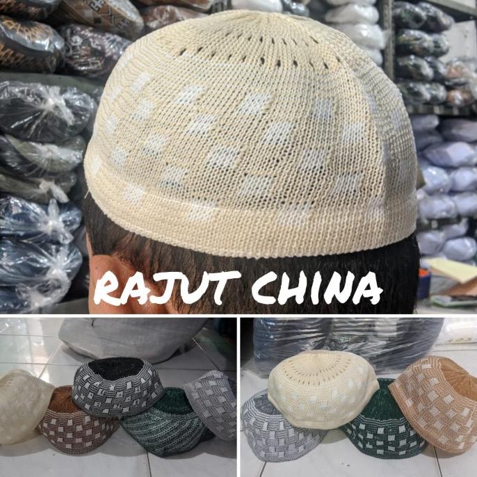 hanya disini] Ecer - Original termurah - Peci Kopiah Rajut Cina Import