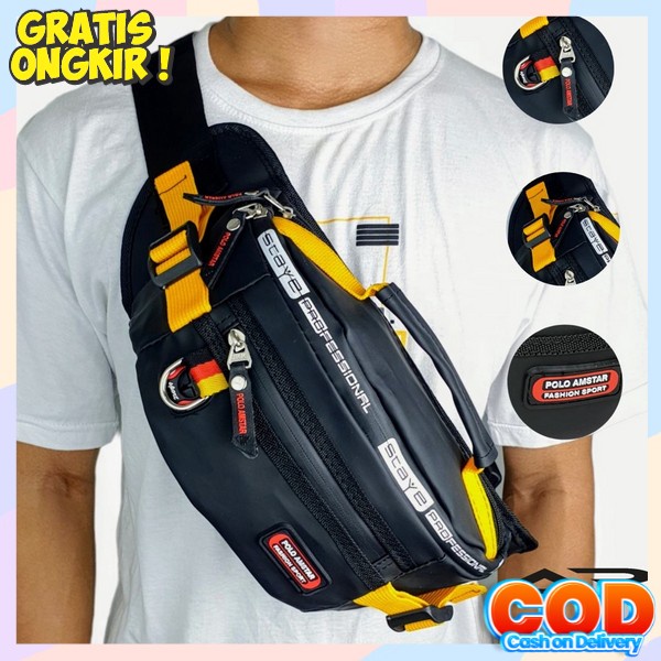 Tas Selempang Pria Terbaru 2023 Dewasa Kekinian Murah Bisa Bayar Ditempat Premium Sling Bag Pria Kec