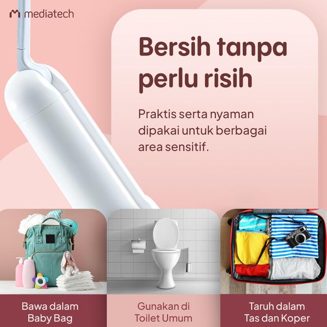 Mediatech Travel Bidet Electric / Jet Washer Portable