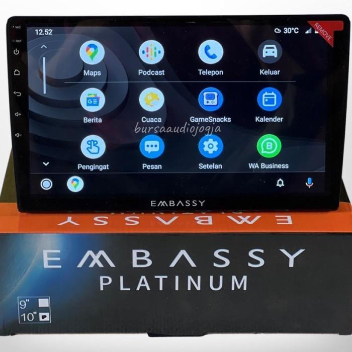 Head Unit Android Embassy 9 Inch 2/32 Voice Command Ready