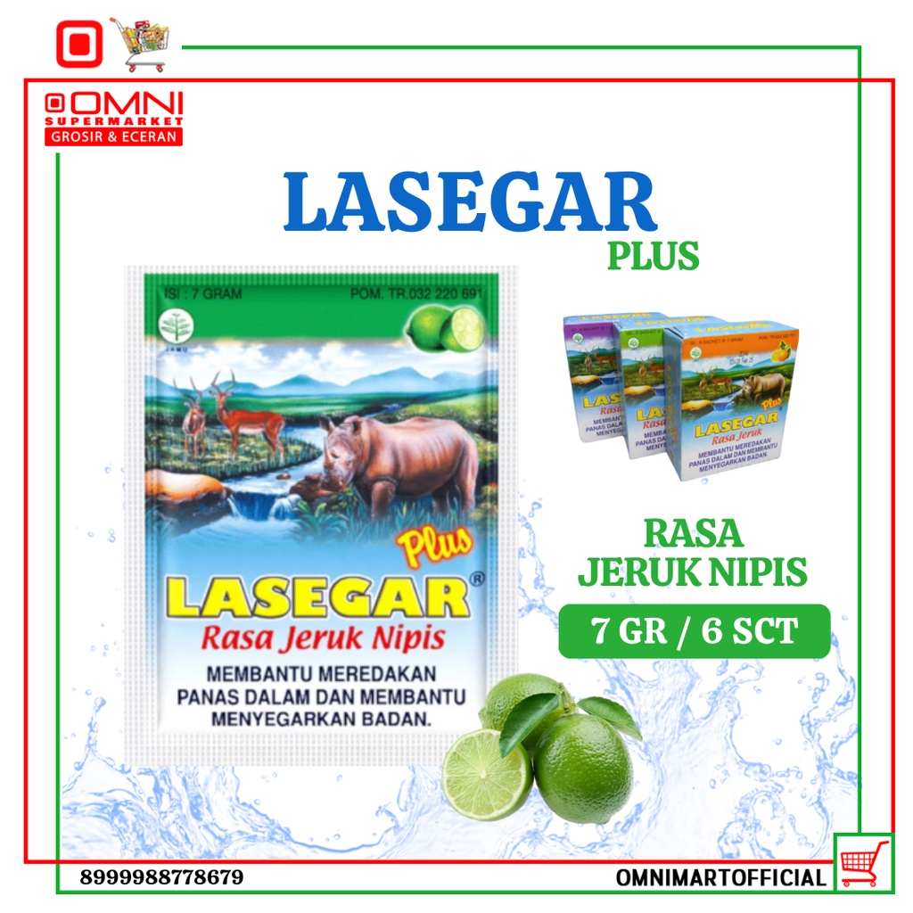 

Lasegar Plus Limau 7 Gr 6 Sachets Larutan Penyegar