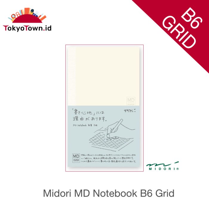 

Terlaris Midori Md Notebook Journal B6 Slim Grid