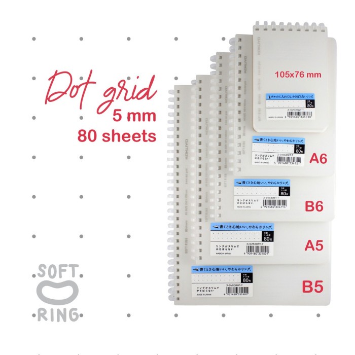 

Terlaris Kokuyo Softring Notebook Dot