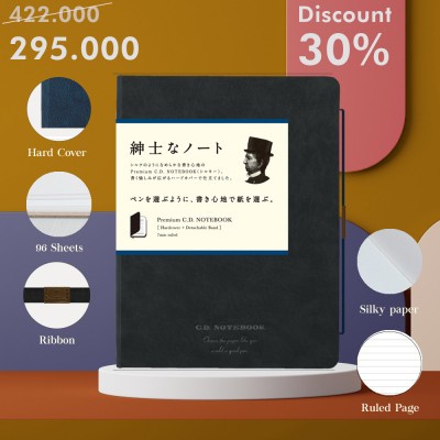 

Terlaris High Quality Notebook Buku Catatan Hard Cover A5 Bergaris 7Mm Black