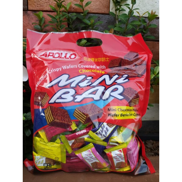 

Apollo Ni Bar Wafer Cokelat 300Gr Isi 50 Pcs
