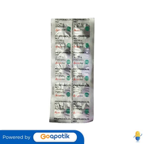 PROPRANOLOL OGB DEXA MEDICA 10 MG STRIP 10 TABLET