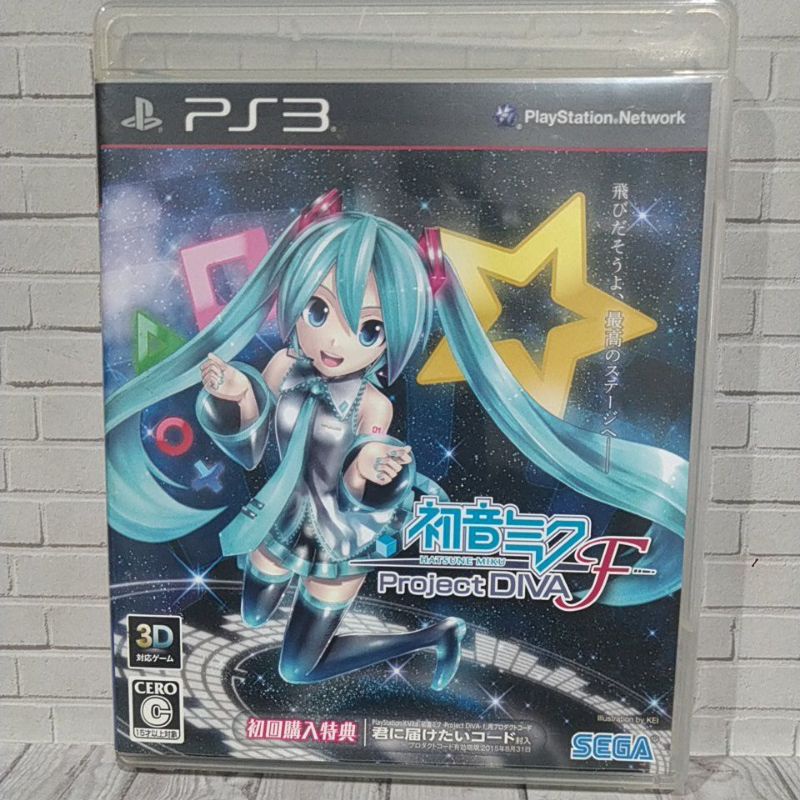 BD CD KASET ORIGINAL PS3 HATSUNE MIKU PROJECT DIVA F JPN Bahasa Jepang Lengkap manual book