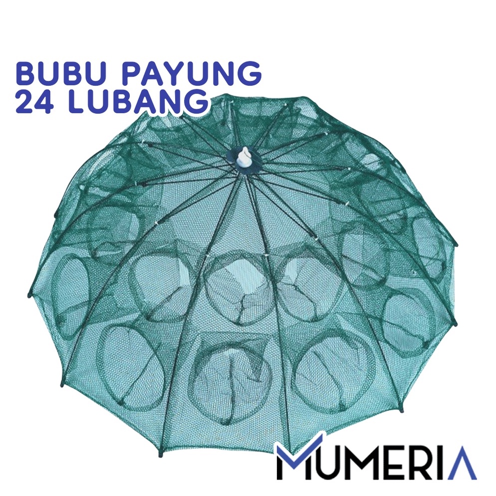 SALE TERBATAS Perangkap Bubu Payung 24 Lubang Alat Jaring Pancing Jala Ikan Udang Kepiting Lele Lobs