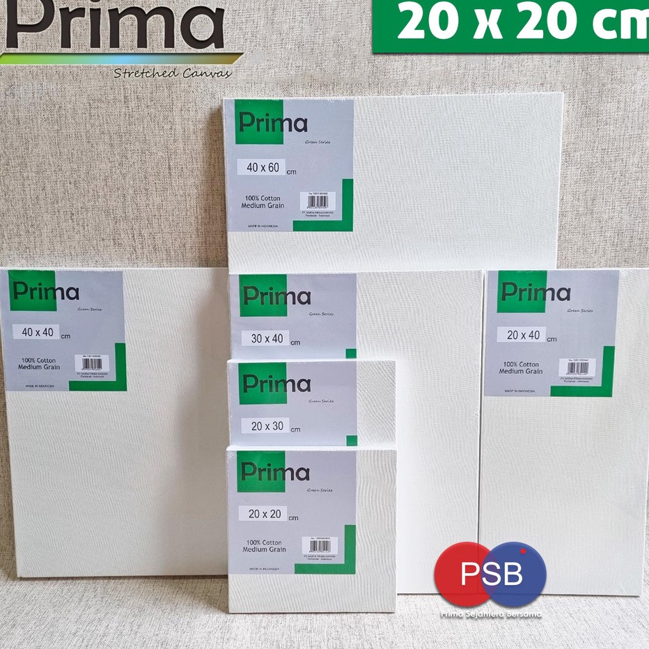 

➳➵✻ Kanvas Lukis Prima 20x20 cm Green Series / Painting Canvas Ready Stock