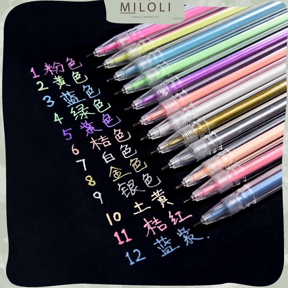 

7.7 BRANDS FESTIVAL [MILOLI] 12 Pcs Coloring Pen Pulpen Warna - D0007