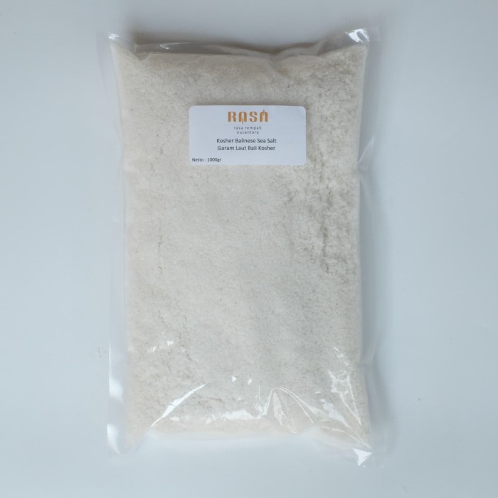 

Minluch Rasa - Kosher Balinese Sea Salt / Garam Laut Bali Kosher