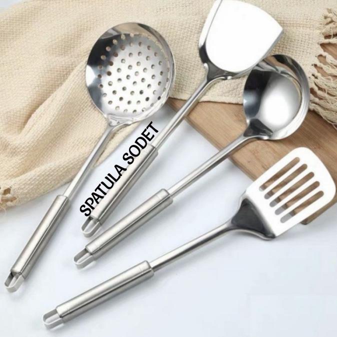 populer] peralatan masak set kitchen tools set - alat masak stainless steel
