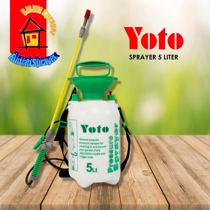 Pressure Sprayer YOTO 5 Liter (Sprayer Tanaman / Penyiram Tanaman)