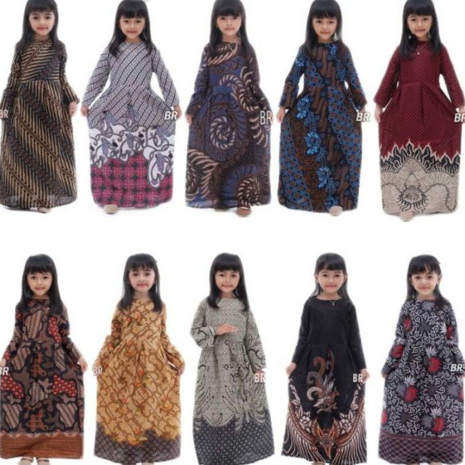 Baju Gamis Batik Anak Perempuan