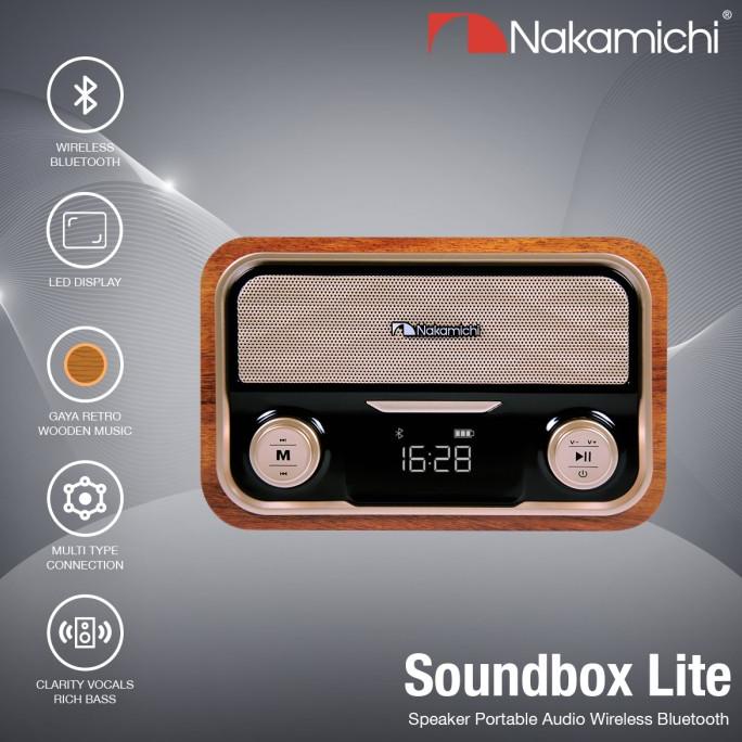 Nakamichi Soundbox LITE Speaker Portable Audio Wireless Bluetooth