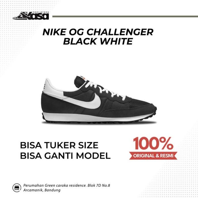Promo Nike Challenger Og Black White