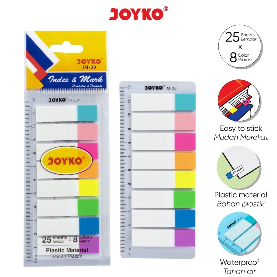 

6.6 Terlaris Index & Mark Penanda Pembatas Joyko IM-38 Plastik