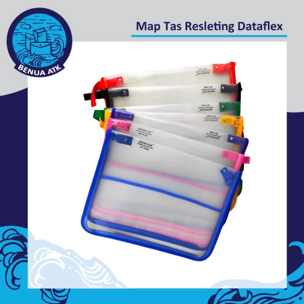 

12.12 Brands Festival Map Plastik Tas Resleting / Zipper Bag Folio Dataflex DF-321
