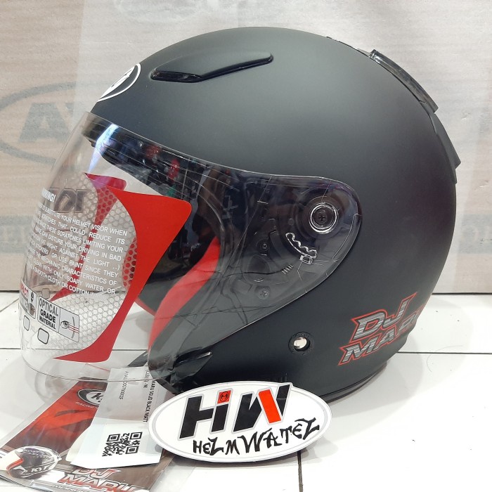 HELM KYT DJ MARU HITAM DOFF SOLID ORIGINAL