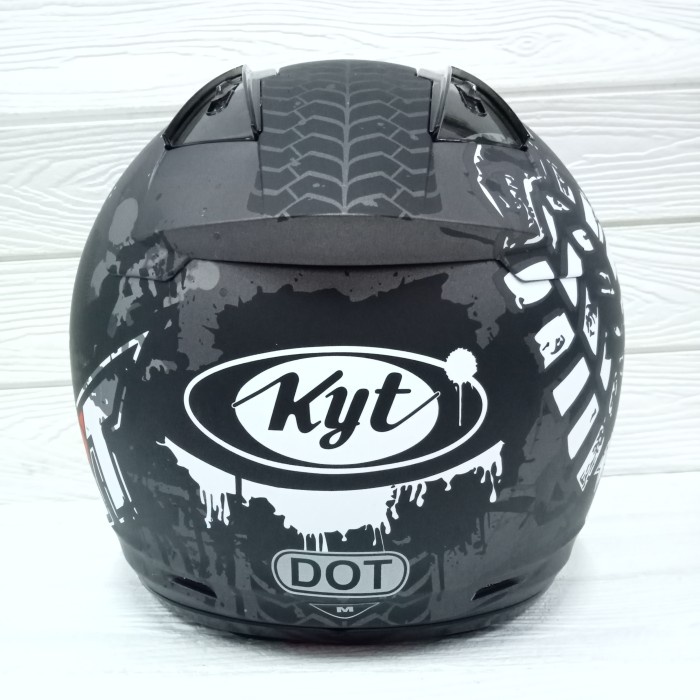 HELM HALF FACE KYT DJ MARU KYT DJMARU MOTIF #10 BLACK DOFF GUNMATE