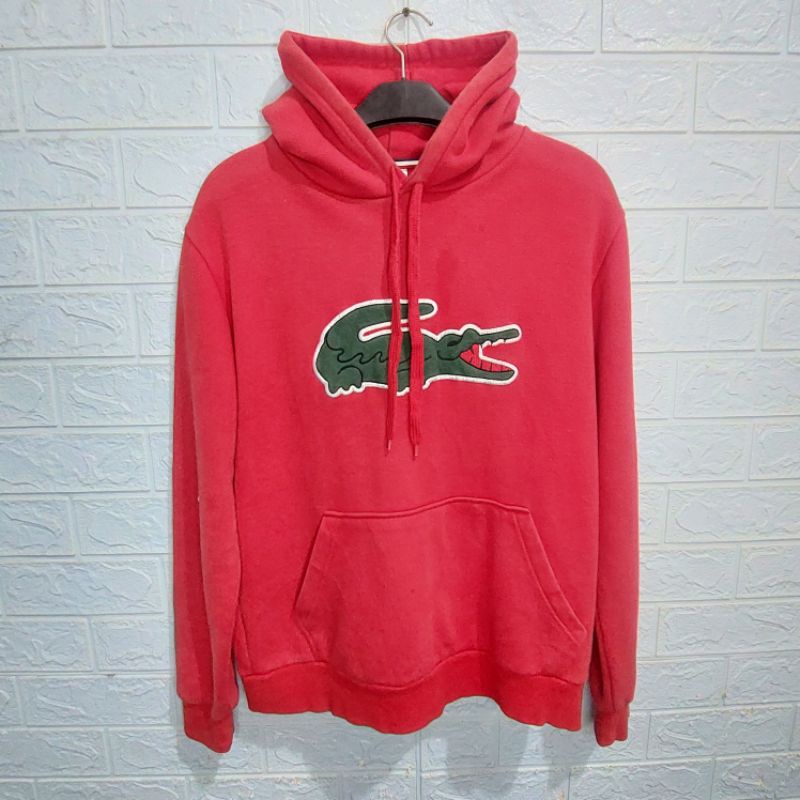 HOODIE LACOSTE MERAH