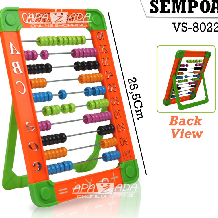 

6.6 sale Apazada - Sempoa Hitung Anak Plastik Murah / Alat Hitung Sempoa Besar / Mainan Berhitung / Sempoa Anak Warna Besar Murah Berkualitas Bisa Cod