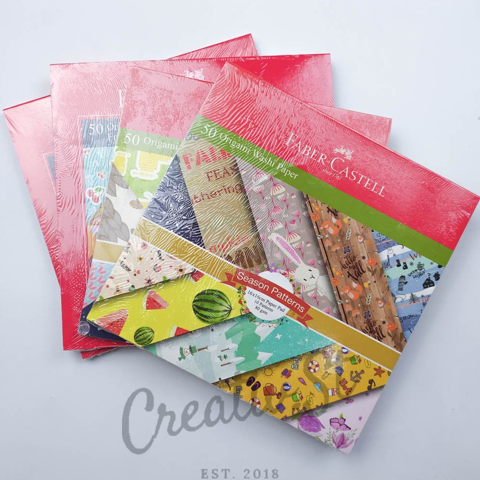

Sale!!! Kertas Lipat Origami Faber Castell Washi Paper Pattern