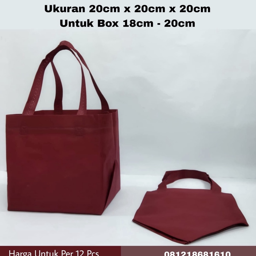 

[GVQ75] Tas Spunbond Kotak Ukuran 21cm x 21cm x 21cm ybkee