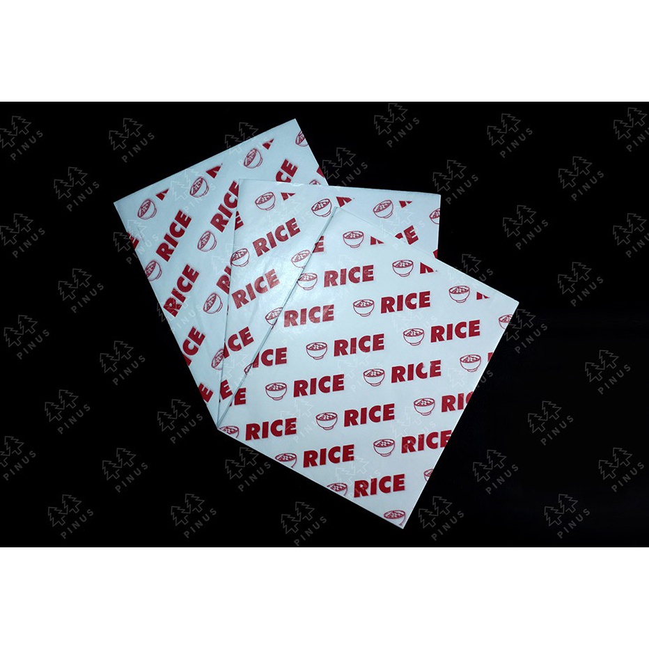 

7F58 KNM / KNP KERTAS NASI PUTIH / MOTIF isi 100 Lembar Murah Banget