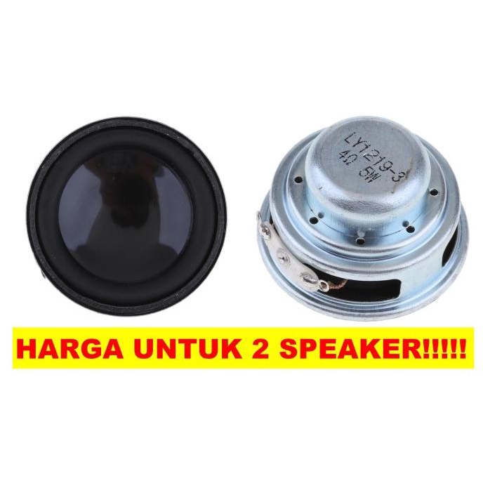 2Pcs Speaker 40mm 1.5 Inch 4Ohm 5W Full-Range