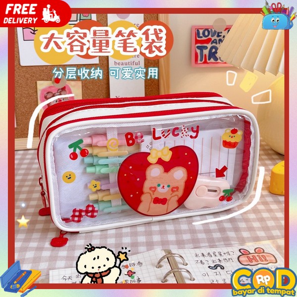 

Tempat Pensil Aesthetic Disgrib Anak Laki Perempuan Dusgrip Korean Style Viral Pouch Wadah Pengsil Lucu Dosgrip Untuk Sekolah Disgrip Murah Korea Estetik Pencil Case Cewek Cowok Aesthatic Mismi Dena Pencil Case Dual Slot Tempat Pensil Transparan 3 Zipper