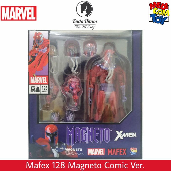 ❤️NEW❤️ Mafex 128 Magneto Comic Version X-Men Berkualitas