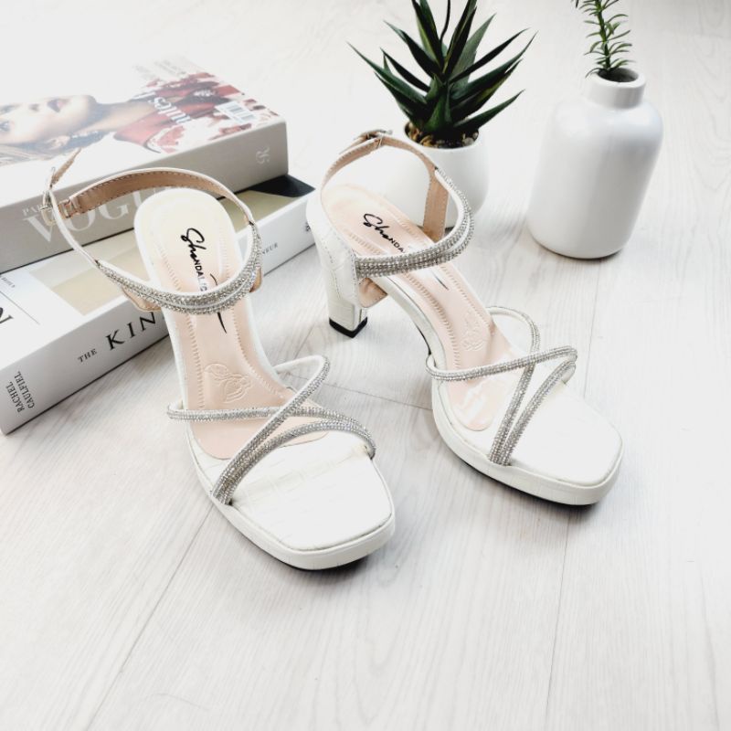 JOSLYN heels 9 cm SHEndal wanita tali permata